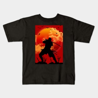 SAMURAI WITH JAPAN Kids T-Shirt